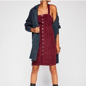 Free People Corduroy Overall Dress
